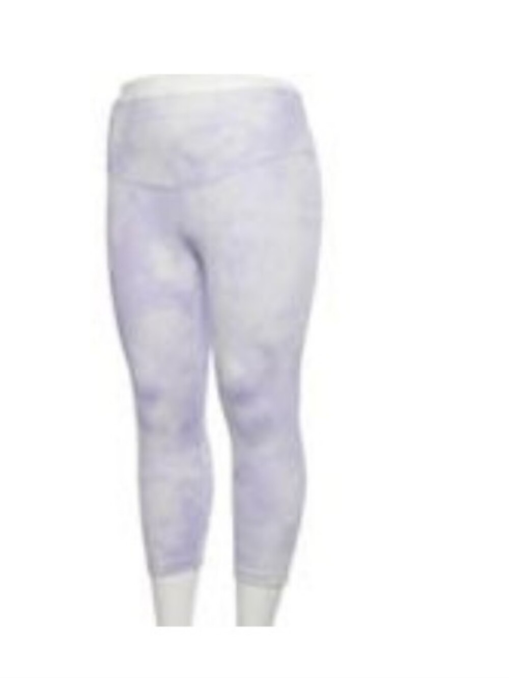 Nike One Icon Clash Cropped Leggings Women's Size 2X Lt Thistle/White